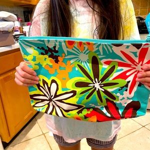 Makeup pouch with makeup pouch inside